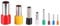 Lot de 8 mini emporte-pièces ronds pour argile