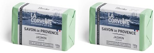 La Corvette Provence Seife Jasmin, 100 g (Packung mit 2)
