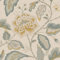 Maya Trail Blue Yellow Wallpaper - Floral Leaves Naturistic Stylish Feature Wall - Luxury Textured Vinyl