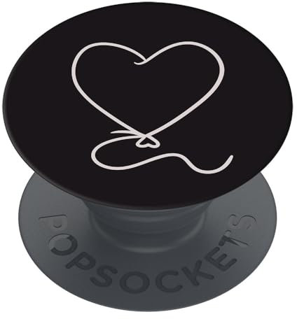 PopSockets | PopGrip | Ausziehbarer Halterung und Griff für Smartphones und Tablets | Fingerhalter Basic Heart Balloon