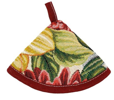 Presina da cucina cappuccio linea MEXICO in tessuto Gobelin - Made in Italy (FIORE)