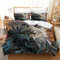 Leleyouzer Wolf Bettwäsche Set,3D Tiermuster Bettbezug für Jungen,1 Mikrofaser Bettbezug und 2 Kissenbezüge 50 x 75cm (Wolf 1, 135×200 cm)