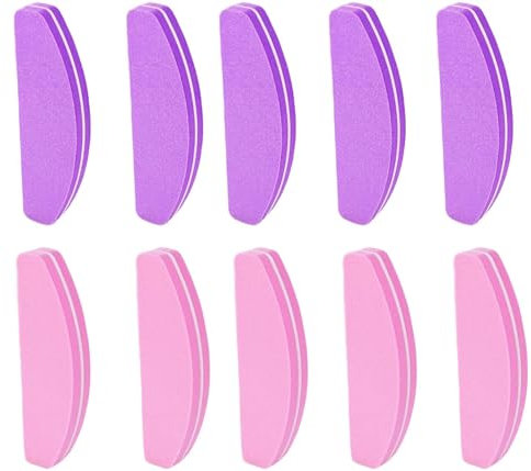 Professional Nail Buffer Block - 10pcs Buffer Sanding Block - 100/180 Grit Double Side Buffer Grinding Block Nail Art Tool,Nail Buffer Block for Natural Gel Acrylic Nails for Salon Home Use (2colors