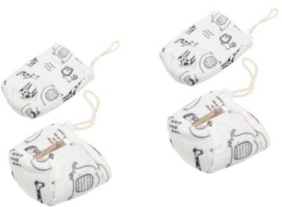 UPKOCH 4pcs Boon Bottles Insulated Milk Catchers Breastfeeding Weaning Bottle Covers Reusable Cartoon Pattern