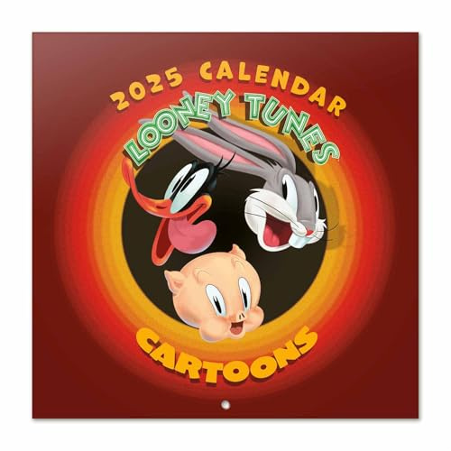 Grupo Erik Kalender 2025 Wandkalender 2025 Looney Tunes Kalender 2025 Familienplaner 2025 30 x 30 cm Jahreskalender Familienkalender 2025