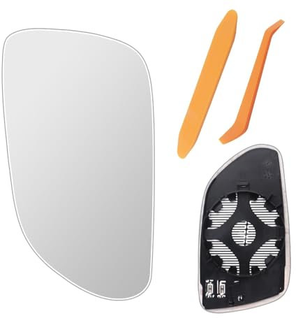 NIYATA Spiegelglas für Skoda 2004-2008, Beifahrerseite Spiegelglas für VW Polo 2005-2009,mit Heizelement,für 05-09 VOLKSWAGEN,POLO,SKODA,MINGRI