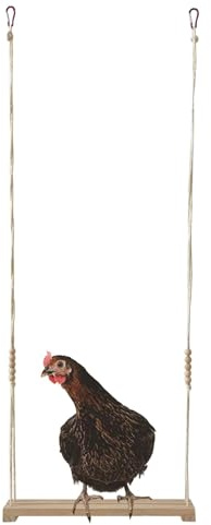 Hühnerschaukel, Hühnerschaukel für Hühner, Schaukel für Geflügel, Holzschaukel für Geflügel, lustige Kleiderbügelleiter für Hühner, Hühner, Küken, Masco