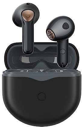 SoundPEATS Air4 Bluetooth Kopfhörer mit Snapdragon Sound AptX Adaptive Lossless, Kabellose Kopfhörer mit 6-Mic für KI-verstärkte Anrufe, 26 Stunden Spielzeit, App-Unterstützung, Schwarz