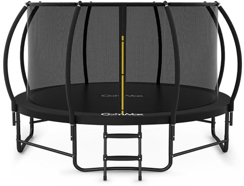 CalmMax 10FT/305CM Trampoline with Enclosure Net Ladder Indoor/Outdoor Trampoline for Kids Toddler