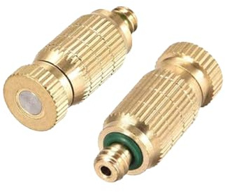TopHomer 10 ugelli nebulizzatori in ottone, 0,3 mm, ugello nebulizzatore ad alta pressione, ugello anti-goccia e nebulizzatore