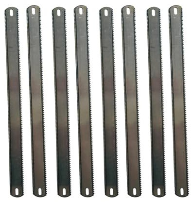 10 x Bügelsägeblätter, Hartstahl, Sägeblatt, Holzbearbeitung, Metallsägeblatt-Set für Bambus, Schneiden von Knochen