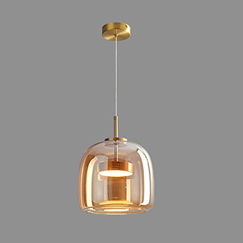 Luminaire suspendu en verre créatif nouvelle chambre à coucher cuisine île hôtel plafonnier intérieur maison lampe suspendue en verre lampe à suspension moderne minimaliste table à manger bar un