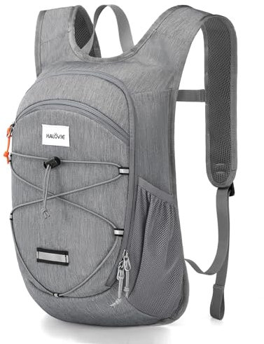 HALOVIE Rucksack 15L Faltbarer Leicht Wanderrucksack Klein Tagesrucksack Daypack Outdoor Wandern Reisen Städtetrips für Herren Damen