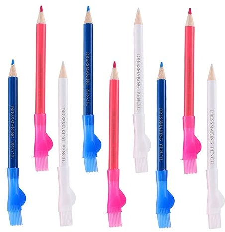Lurrose 1 Satz Maßgeschneiderter Stift Stoffstifte Markierer Schneidermarkierungswerkzeug Schneiderkreide Mit Pinsel Nähen Geführte Bleistifte Tinte Quiltstifte Zeichenmarker Plastik 9st