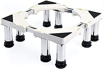 MYRDBT Untergestell für Waschmaschine, Robuste, verstellbare Halterung mit 4/8/12 Beinen, Trockner, Kühlschrank-Bodenwannen, Länge/Breite 48–69 cm, für Herde, Kühlschränke, Gefriertruhen