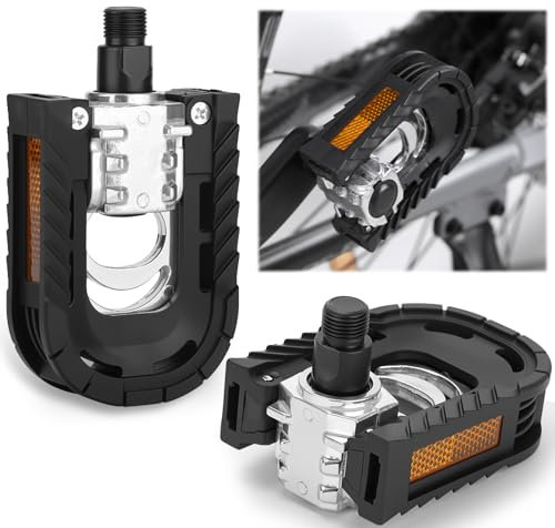 2 Stück Faltbare Fahrradpedale aus Aluminiumlegierung, 9/16 Zoll Plattformpedale mit Reflektoren, rutschfest und Wasserdicht, Für MTB Trekkingrad Citybike Urbanes Fahren