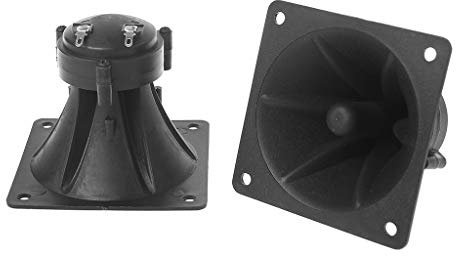 YUOIUX Lautsprecher, quadratisch, Hochtöner, Piezo, Höhen, Piezoelektrisch, tragbar, 85 mm, 8,5 cm Hupe, 1 Paar