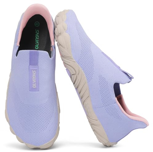 SAGUARO Unisex Scarpe Minimaliste Senza Lacci & Punta Ampia Barefoot Shoes, Taglie 36-46
