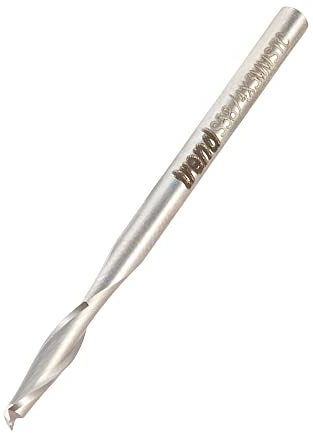 Trend Mini Spiral Up-Cut Cutter, 3mm Shank, 3mm Dia, 12mm Cut Length | Solid Tungsten Carbide Mini Spiral Up-Cut Router Bit For Clean, Accurate Cuts In Wood, S58/4X3MMSTC
