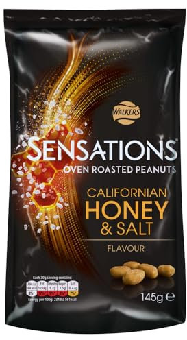 Sensations Californian Honey & Salt Roasted Sharing Peanuts 145g (Case of 12)
