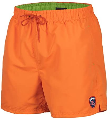 Zagano Shorts de Bain Homme Block Swim Shorts Bain Homme Short de Bain Séchage Rapide pour Piscine Natation Orange S