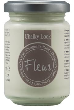 FLEUR DESIGNER'S PAINT | Pittura ad Acqua, Effetto Gesso Naturale, Extra Opaca, Fleur Chalky F04, Colore Cream Love, Made in Italy, Formato da 130 ml