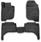 OMAC Gummimatten Fußmatten kompatibel mit Mitsubishi L200 2015-2021 TPE Matten Schwarz 4X