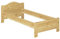 Erst-Holz® Kieferbett Natur Einzelbett Jugendbett Futonbett 90x200 Massivholzbett ohne Rollrost 60.37-09 oR