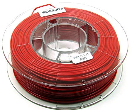 POPESQ® 330 g x Premium Filament 3D Drucker PET-G PETG 1.75mm Rot / 330 g x Premium Filament 3D Printer PET-G 1.75mm Red #A2373