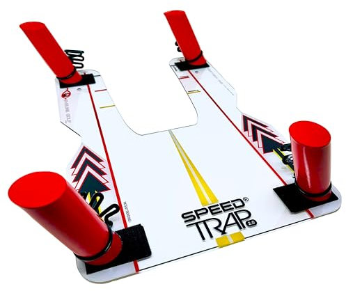EyeLine Golf Speed Trap - Build Confidence and Improve Your Swing with Slice and Hook Corrector- Swing Trainer - Unbreakable Polycarbonate Base (Speed Trap 1.0) (Speed Trap 2.0)