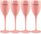 Veuve Clicquot Lot de 4 flûtes en acrylique - Pour champagne glacé - Rose