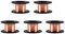 5Pcs Enameled Wire,Copper Winding Wire,Magnet Wire Enamelled Repair Wire,Home Shop Maintenance Enameled Wire 15m 0.1mm