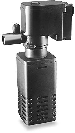 Nobleza Filtre intérieur pour Aquarium 20L-80L, 4W Réglable Pompe Filtre Interne avec Éponges Filtrantes pour Aquarium, 400L/H