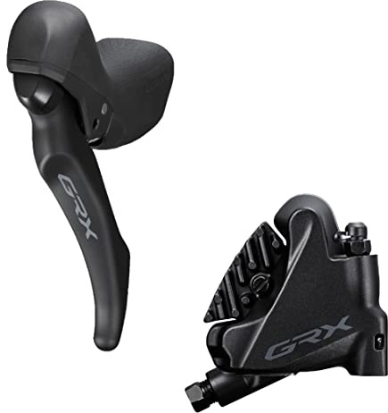 Shimano GRX BL-RX600 GRX hydraulic disc brake lever bled with BR-RX400 calliper, left rear