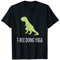 Lustige T-Rex Doing Yoga Grafik T-Shirt