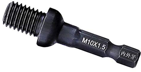 PETSOLA Adapter Sechskant auf 1/4'' Vierkant Bohrfutter Adapter Stecknüsse Socket Bit Adapter Drill Extension Bits - A-M10 x 1,5