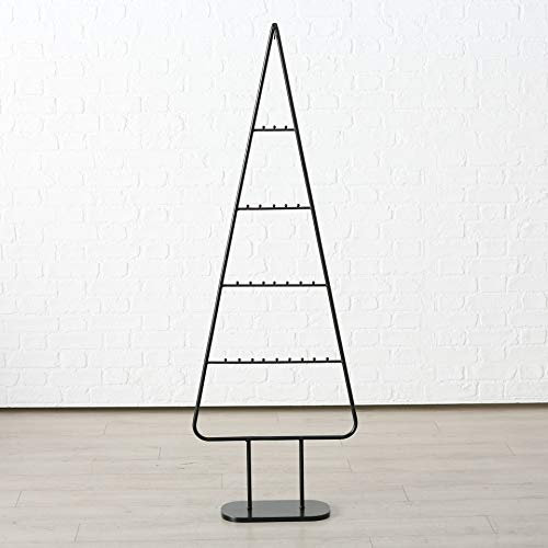 Spetebo XL Design Metall Tannenbaum für Zierschmuck - 156 cm - Deko Weihnachtsbaum Tanne schwarz