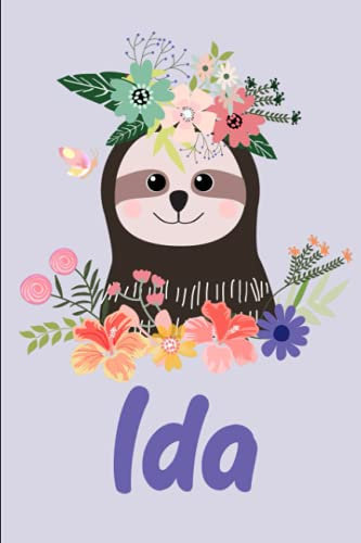 Ida: personalisiertes Notizbuch Kritzelbuch A5 liniert, Geschenk, Einschulung, Geburtstag