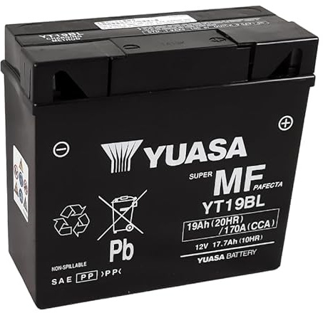 YUASA BATTERIE MOTO YUASA YT19BL 12V 19AH 170A