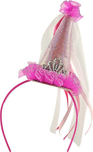 Bock op Kölle Haarreif Minihut, Feenhut, Prinzessin Krone, König, für Karneval, Fasching, Party (Feenhut)