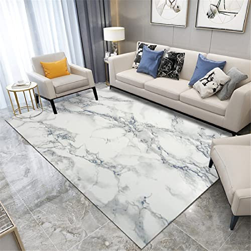 DJHWWD Teppich Mädchen Jugendzimmer webteppich Wohnzimmer rechteckiger weiß grau moderner Stil rutschfest schmutzfangmatten 160X200CM