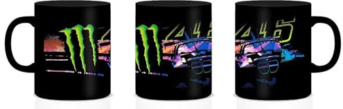 VR46 Valentino Rossi Tasse Monster Dual Line, Unisex, Einheitsgröße, Schwarz
