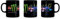 Valentino Rossi Mug VR46 Monster Dual Line, Unisexe, Taille Unique, Noir