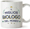 Mugffins Tazza in ceramica per BIOLOGO uomo 11 oz / 350 ml - In italiano - Miglior del Mondo - Idea regalo per compleanno, anniversario, natale, laurea