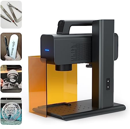 Genmitsu Z5-1 Glasfaser Laser-gravierer für den Schreibtisch mit 2-in-1-Design, tragbares Graviermaschine für alle Metalle, Schmuck, Steine für individuelle Fertigung/Betrieb/Zuhause