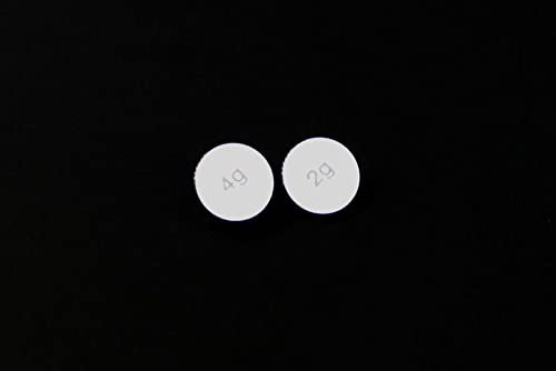 MC DAISON confezione 2 pesi per testine shell puntine per giradischi (1 x 2 grammi + 1 x 4 grammi)