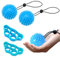 Handtrainer Fingertrainer, 2Stk Knetball Silikon Handkraft Trainer mit 2 Spannern, Antistressball Massageball hand training ball für Finger Training, Lindert Stress, Angstlinderung, Muskeltraining