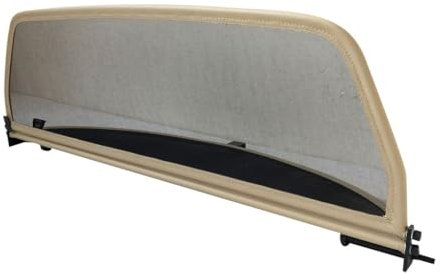 PureWind Windschott kompatibel mit Alfa Romeo Fastback Spider Typ 916 Baujahr 1994-2006 (Beige) – Windschott Universal mit Schnellverschluss ohne Tasche
