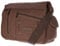 Christian Wippermann Umhängetasche Laptop 17 Zoll - Großes Messenger Bag Herren - Canvas Material - Verstellbarer Riemen - Mehrere Fächer vorne/hinten - Büro/Arbeit Tasche Herren ca. 35x30x13 cm Braun