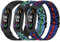 Janpso Lot de 3 bracelets pour Xiaomi Mi Band 7/Xiaomi Mi Band 6/Xiaomi Mi Band 5,Bracelet de montre de rechange en nylon sport réglable doux et confortable